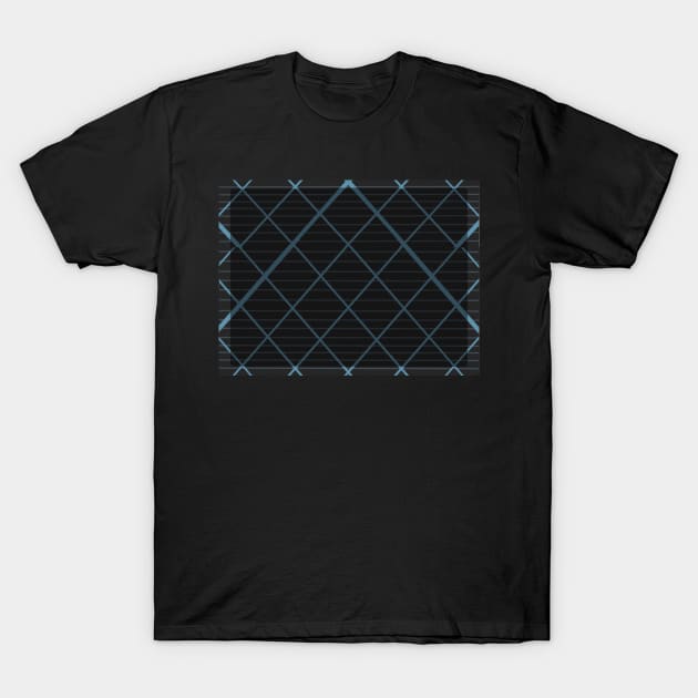 Blue Plaid, Dark T-Shirt by Lyvewyre Studios